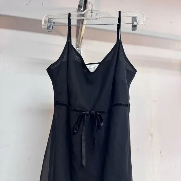 Kathie Lee black dress thin strap size 4/6 womens in good condition - Picture 2 of 5
